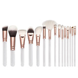 15pcs Pink Makeup Brushes