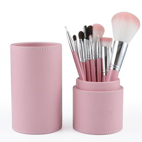 15pcs Pink Makeup Brushes